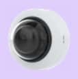 AXIS P3265-V Dome camera mounted on wall from left