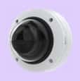 AXIS P3267-LV Dome Camera mounted on wall from left