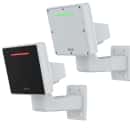 Two wall-mounted Axis radars with led-strips in red and green