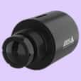 Black AXIS F2107-RE Standard Sensor viewed from its left