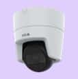 White AXIS M3126-LVE Dome Camera viewed from its left