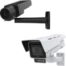 Box cameras angle left with white background