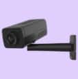 Black AXIS Q1728 Block Camera viewed from its left