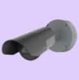 Dark gray AXIS Q1800-LE License Plate Camera viewed from its left angle