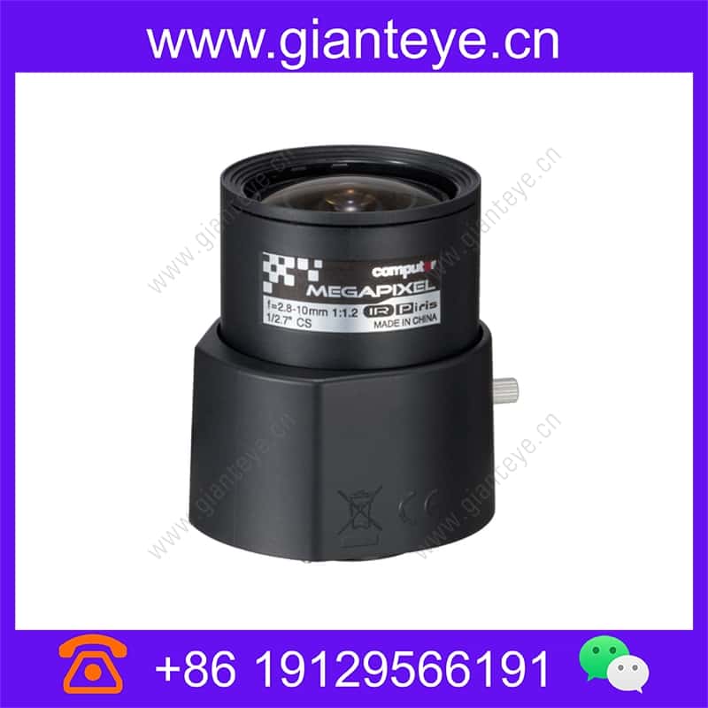 康标达 Computar AG4Z2812KCS-MPIR 300万像素 1/2.7英寸 2.8-10mm F1.2 变焦镜头 HD 系列 P-iris 红外校正(CS接口) ag4z2812kcs-mpir_img_00.jpg