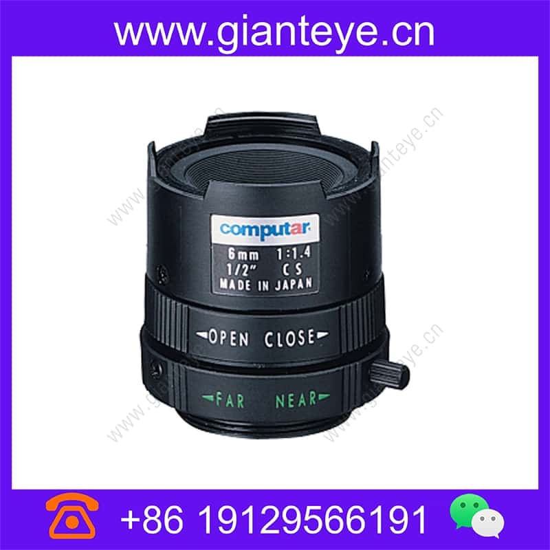 康标达 Computar H0614FICS 1/2英寸 6mm F1.4 单焦点手动光圈(CS接口) h0614fics_img_00.jpg