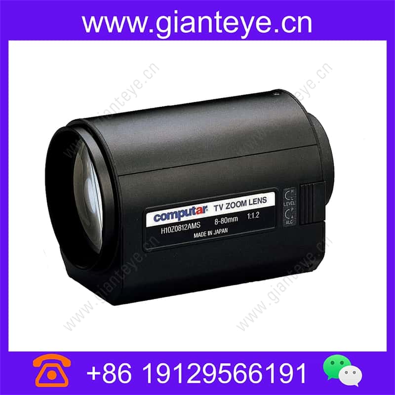 康标达 Computar H10Z0812AMS 1/2英寸 8-80mm F1.2 10倍 电动变焦视频自动光圈带点(C接口) h10z0812ams_img_00.jpg