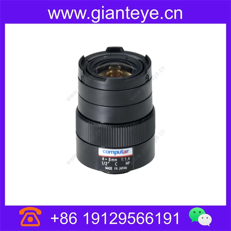 康标达 Computar H2Z0414C-MP 1/2英寸 4-8mm F1.4 变焦手动光圈百万像素(C接口) h2z0414c-mp_img_00.jpg