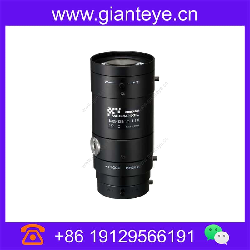 康标达 Computar H5Z2518C-MP 300万像素 1/2英寸 25-135mm F1.8 变焦高清系列手动光圈(C接口) h5z2518c-mp_img_00.jpg