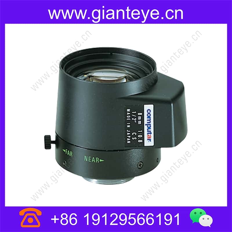 康标达 Computar HG0808FCS-L 1/2英寸 8mm f0.8 非球面 DC自动光圈 带4针迷你连接器长电缆(CS接口) hg0808fcs-l_img_00.jpg