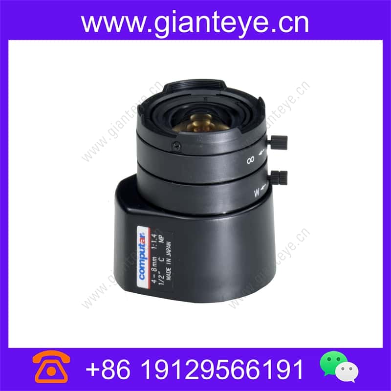 康标达 Computar HG2Z0414FC-MP 1/2英寸 4-8mm F1.4 变焦 DC自动光圈百万像素带4针迷你连接器(C接口) hg2z0414fc-mp_img_00.jpg
