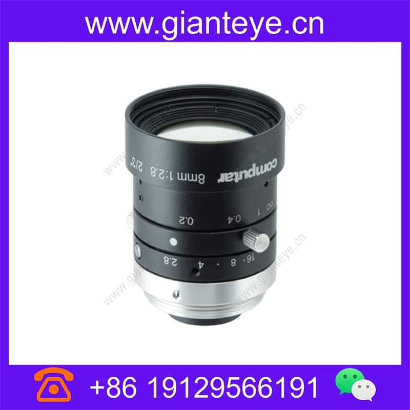 康标达 Computar M0828-MPW3 600万像素 2/3英寸 8mm F2.8 2.74um 超低失真机器视觉镜头 带浮动系统(C接口) m0828-mpw3_img_00.jpg