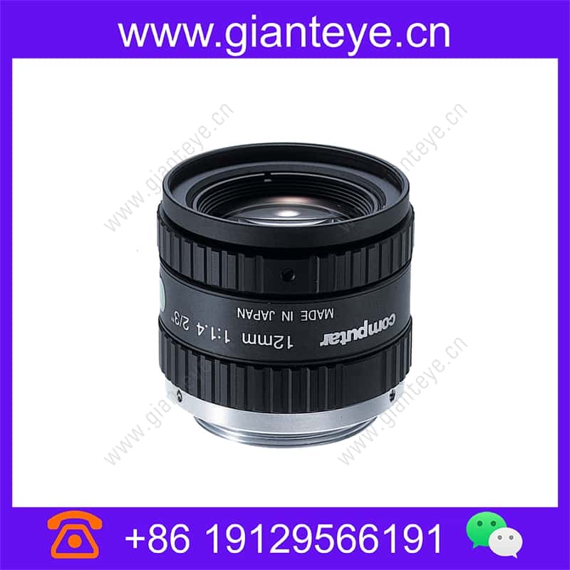康标达 Computar M1214-MP2 1.500万像素 2/3英寸 12mm F1.4 带锁定光圈和对焦机器视觉镜头(C接口) m1214-mp2_img_00.jpg