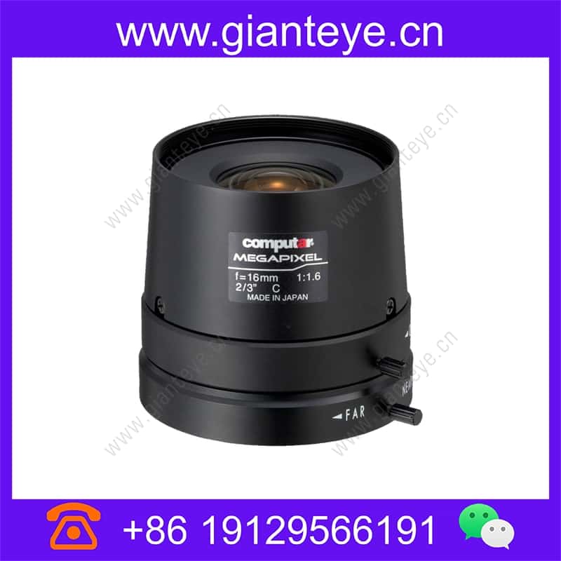 康标达 Computar M1616FIC-MP 500万像素 2/3英寸 16mm F1.6 手动光圈 C接口镜头 m1616fic-mp_img_00.jpg