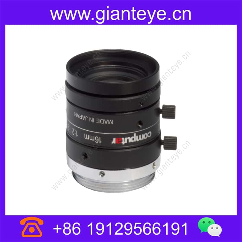 康标达 Computar M1620-MPW2 2/3英寸 16mm F2.0 500万像素 超低失真镜头 (C接口) m1620-mpw2_img_00.jpg
