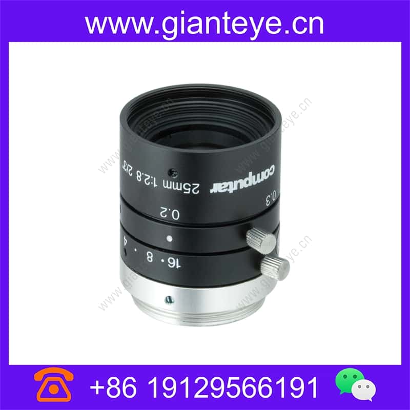 康标达 Computar M2528-MPW3 600万像素 2/3英寸 25mm F2.8 2.74um 超低失真带浮动系统(C接口) m2528-mpw3_img_00.jpg