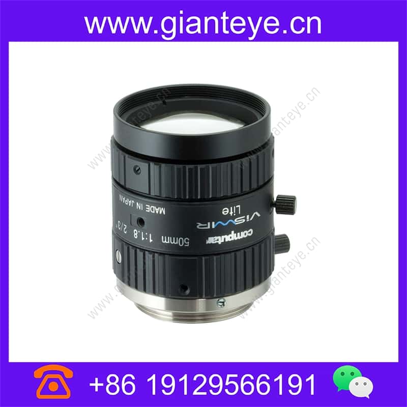 康标达 Computar M5018-VSW 1.500万像素 2/3英寸 50mm F1.8 手动光圈 ViSWIR Lite 可见短波红外 适用于单波段(C接口) m5018-vsw_img_00.jpg
