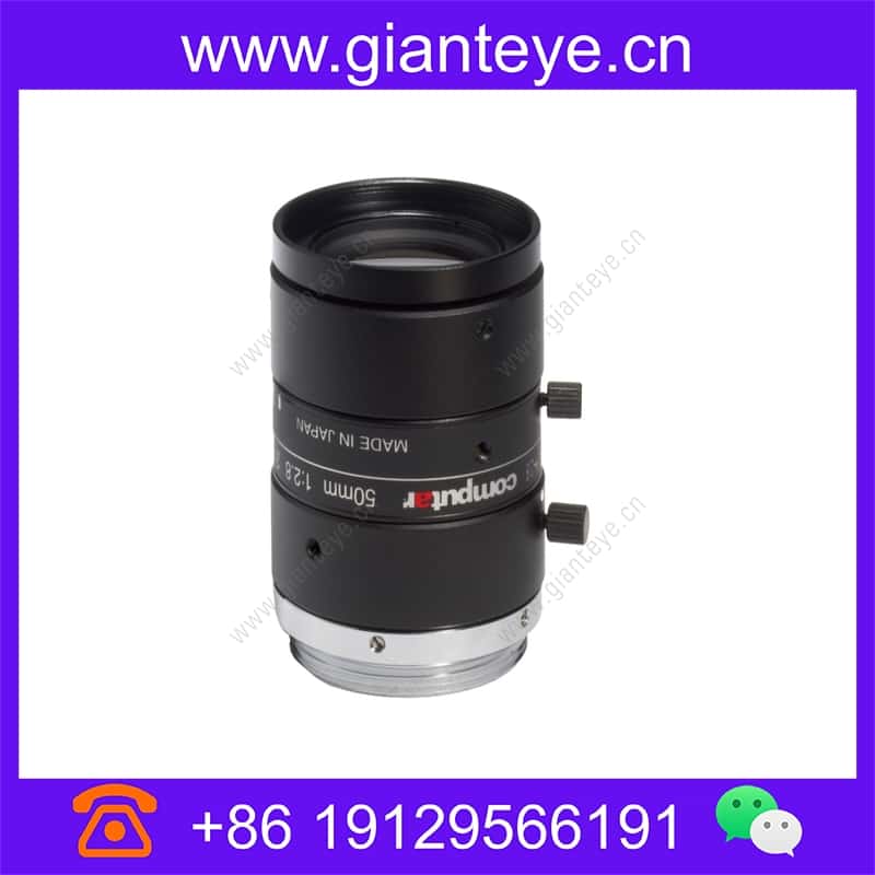 康标达 Computar M5028-MPW2 2/3英寸 50mm F2.8 500万像素 超低失真机器视觉镜头 (C接口) m5028-mpw2_img_00.jpg