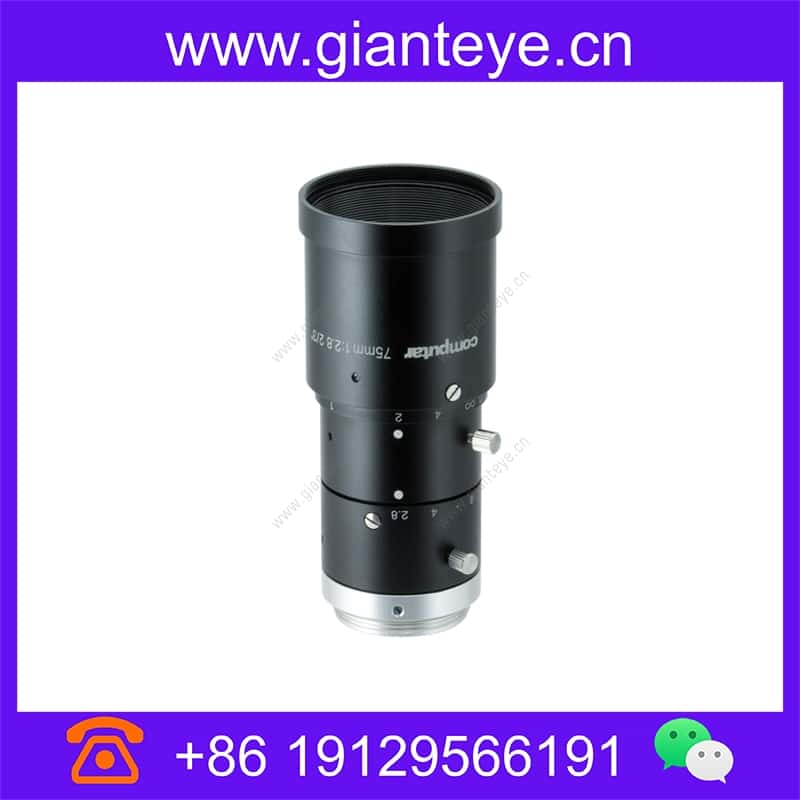 康标达 Computar M7528-MPW3 800万像素 2/3英寸 75mm F2.8 机器视觉镜头 (C接口) m7528-mpw3_img_00.jpg