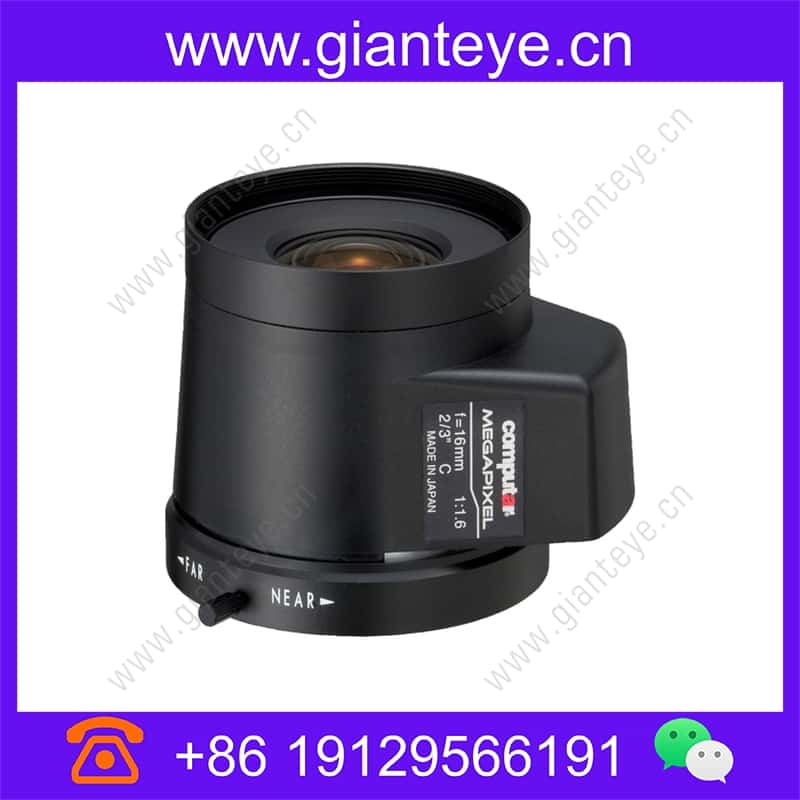 康标达 Computar MG1616FC-MP 500万像素 2/3英寸 16mm F1.6 DC自动光圈 C接口镜头 mg1616fc-mp_img_00.jpg