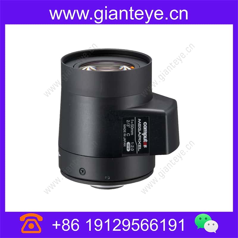康标达 Computar MG5020FC-MPIR 500万像素 2/3英寸 50mm F2.0 DC自动光圈 IR C接口镜头 mg5020fc-mpir_img_00.jpg