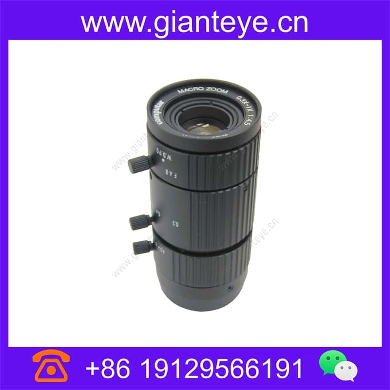 康标达 Computar MLM3X-MP 2/3英寸 3.3X 手动变焦和光圈镜头微距类型(90mm WD)低失真 1.500万像素 额定(C接口) mlm3x-mp_img_00.jpg