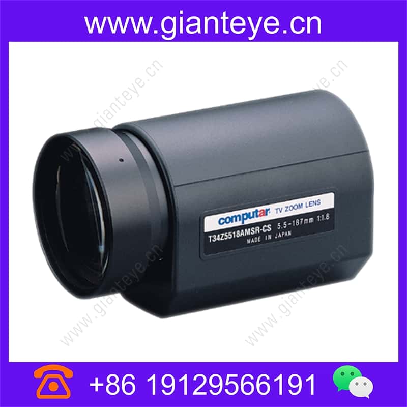 康标达 Computar T34Z5518AMSR 1/3英寸 5.5-187mm F1.8 34倍 电动变焦视频自动光圈带点和手动覆盖(CS接口) t34z5518amsr_img_00.jpg