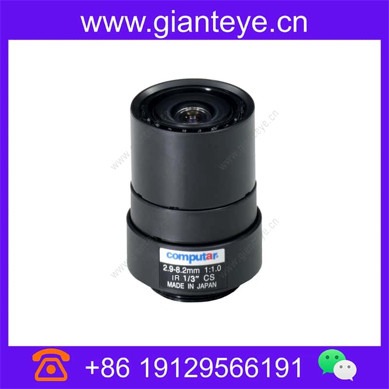 康标达 Computar T3Z2910CS-IR 1/3英寸 2.9-8.2mm F1.0 变焦手动光圈(CS接口)日/夜红外 t3z2910cs-ir_img_00.jpg