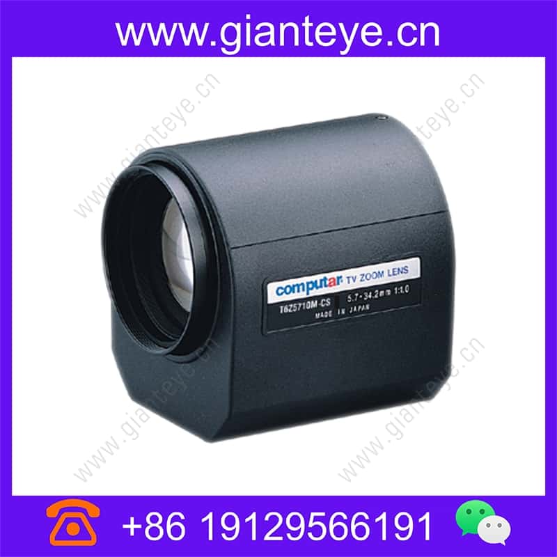 康标达 Computar T6Z5710M 1/3英寸 5.7-34.2mm F1.0 6倍 电动变焦 3个马达 (CS接口) t6z5710m_img_00.jpg