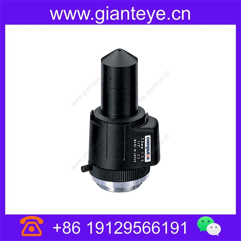 康标达 Computar TG2625FCSL-P 1/3英寸 2.6mm F2.5 微型 DC自动光圈 带4针迷你连接器长电缆(CS接口) tg2625fcsl-p_img_00.jpg