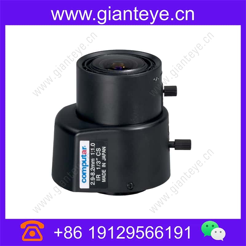 康标达 Computar TG3Z2910FCS-IR 1/3英寸 2.9-8.2mm F1.0 变焦 DC自动光圈(CS接口)日/夜红外 tg3z2910fcs-ir_img_00.jpg