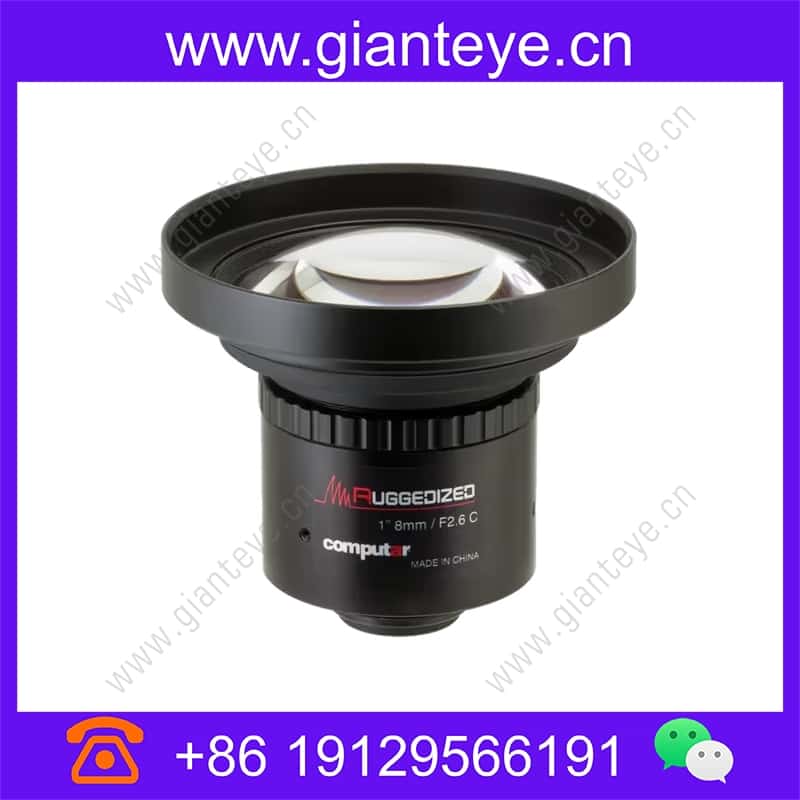 康标达 Computar V0826-MPZ-R 2000万像素 1英寸 12mm F4.0 加固机器视觉镜头 (C接口) v0826-mpz-r_img_00.jpg
