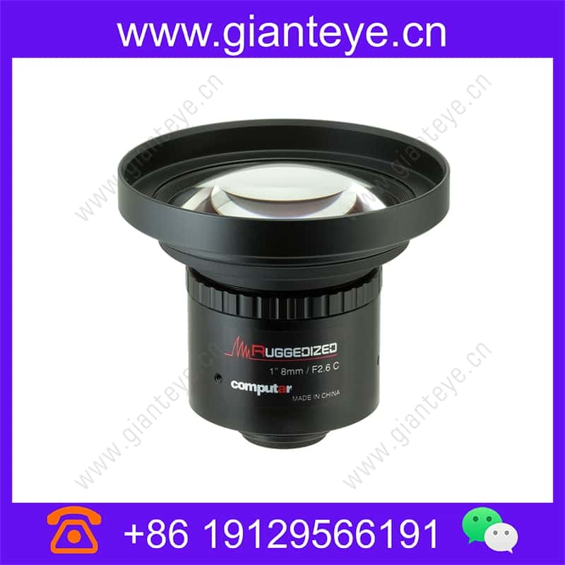 康标达 Computar V0856-MPZ-R 2000万像素 1英寸 8mm F5.6 加固机器视觉镜头 (C接口) v0856-mpz-r_img_00.jpg
