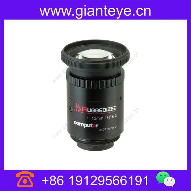 康标达 Computar V1226-MPZ-R 2000万像素 1英寸 12mm F2.6 加固机器视觉镜头 (C接口) v1226-mpz-r_img_00.jpg