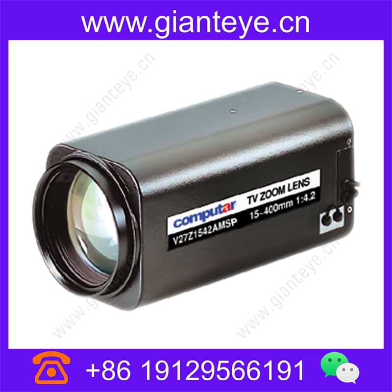 康标达 Computar V27Z1542AMSP 2/3英寸 15-400mm F4.2 27倍 电动变焦视频自动光圈带点预设(C接口) v27z1542amsp_img_00.jpg