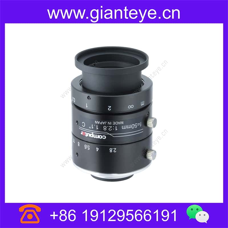 康标达 Computar V5028-MPY 1200万像素 1.1英寸 50mm F2.8 3.45µm 超低失真镜头(C接口) v5028-mpy_img_00.jpg
