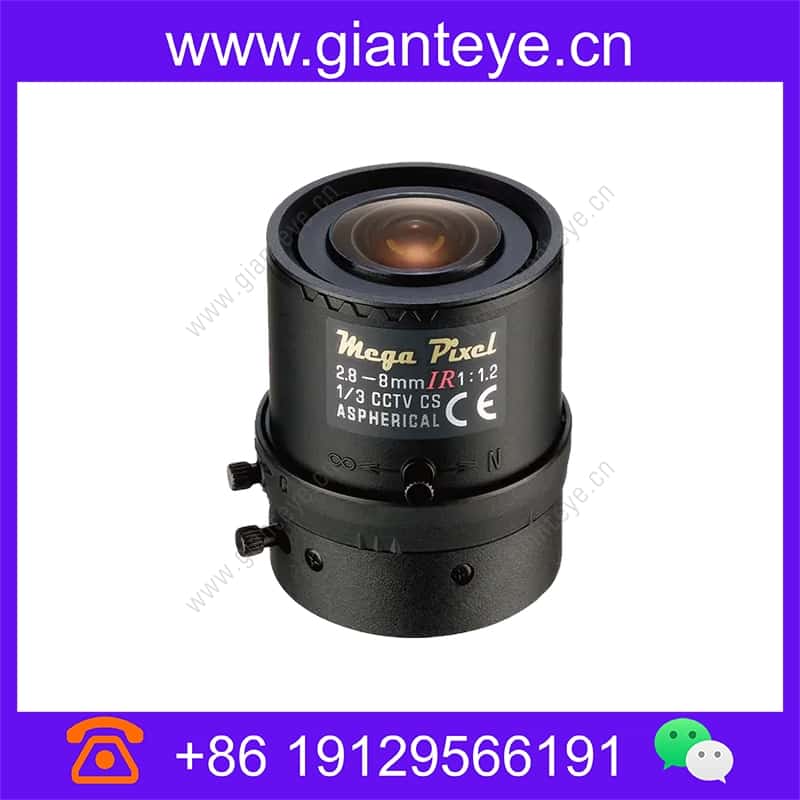 腾龙 TAMRON M13VM288IR 1/2.7英寸 2.8-8mm F/1.2-Close 手动光圈 300万像素 监控镜头 CS接口 m13vm288ir_img_00.jpg