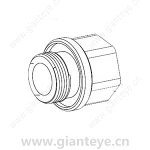博世 Bosch MIC-M25XNPT34 不锈钢导管适配器（外螺纹 M25 至内螺纹 3/4 英寸 NPT）F.01U.301.975