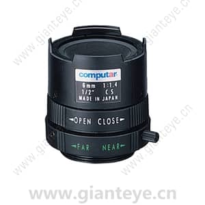 康标达 Computar H0614FICS 1/2英寸 6mm F1.4 单焦点手动光圈(CS接口)