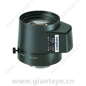 康标达 Computar HG0808FCS-L 1/2英寸 8mm f0.8 非球面 DC自动光圈 带4针迷你连接器长电缆(CS接口)