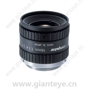 康标达 Computar M1614-MP2 1.500万像素 2/3英寸 16mm F1.4 带锁定光圈和对焦 MP 机器视觉镜头(C接口)
