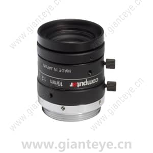 康标达 Computar M1620-MPW2 2/3英寸 16mm F2.0 500万像素 超低失真镜头 (C接口)