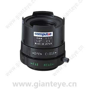 康标达 Computar T0412FICS 1/3英寸 4mm F1.2 单焦手动光圈(CS接口)