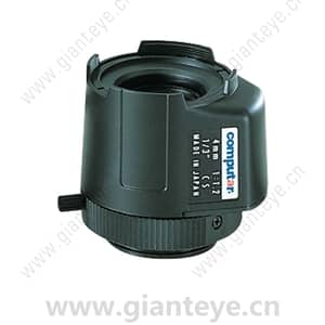 康标达 Computar TG0412FCS-L 1/3英寸 4mm F1.2 DC自动光圈 带4针迷你连接器长电缆(CS接口)