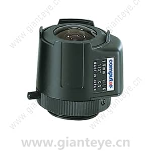 康标达 Computar TG2616FCS-L 1/3英寸 2.6mm F1.6 DC自动光圈 带4针迷你连接器长电缆(CS接口)