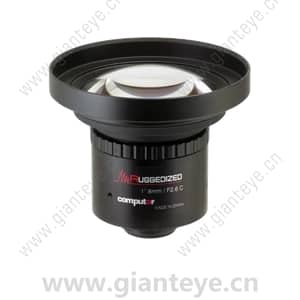 康标达 Computar V0826-MPZ-R 2000万像素 1英寸 12mm F4.0 加固机器视觉镜头 (C接口)