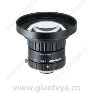 康标达 Computar V0826-MPZ 2000万像素 1英寸 8mm F2.6 2.4um 超低失真镜头(C接口)