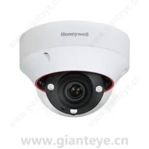 霍尼韦尔 Honeywell H4D8GR1 12MP 网络超高清 4K 坚固型半球摄像机 TDN DWDR 4.1–12.8mm MFZ 镜头 3 个红外 LED PoE+