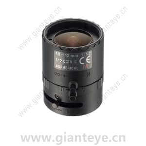 腾龙 TAMRON 12VM412ASIR 1/2英寸 4-12mm F/1.2-Close 手动光圈 监控镜头 C接口