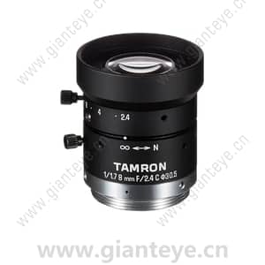 腾龙 TAMRON M117FM08 1/1.7英寸 8mm F/2.4-16 手动光圈 工业镜头 机器视觉镜头 C接口